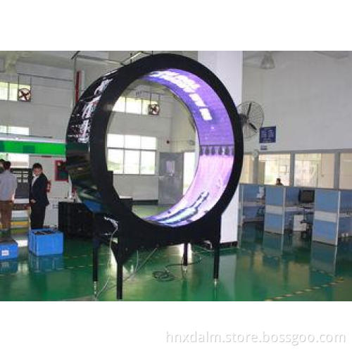 Round Circle PH10 Advanced Outdoor Irregular LED Display Ad